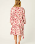 Let's Get Cozy Leopard Robe in Deep Wine