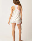 Peachy Heart Tank and Shorts Pajama Set