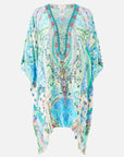 Short Lace Up Kaftan in MidSummer Mosaics