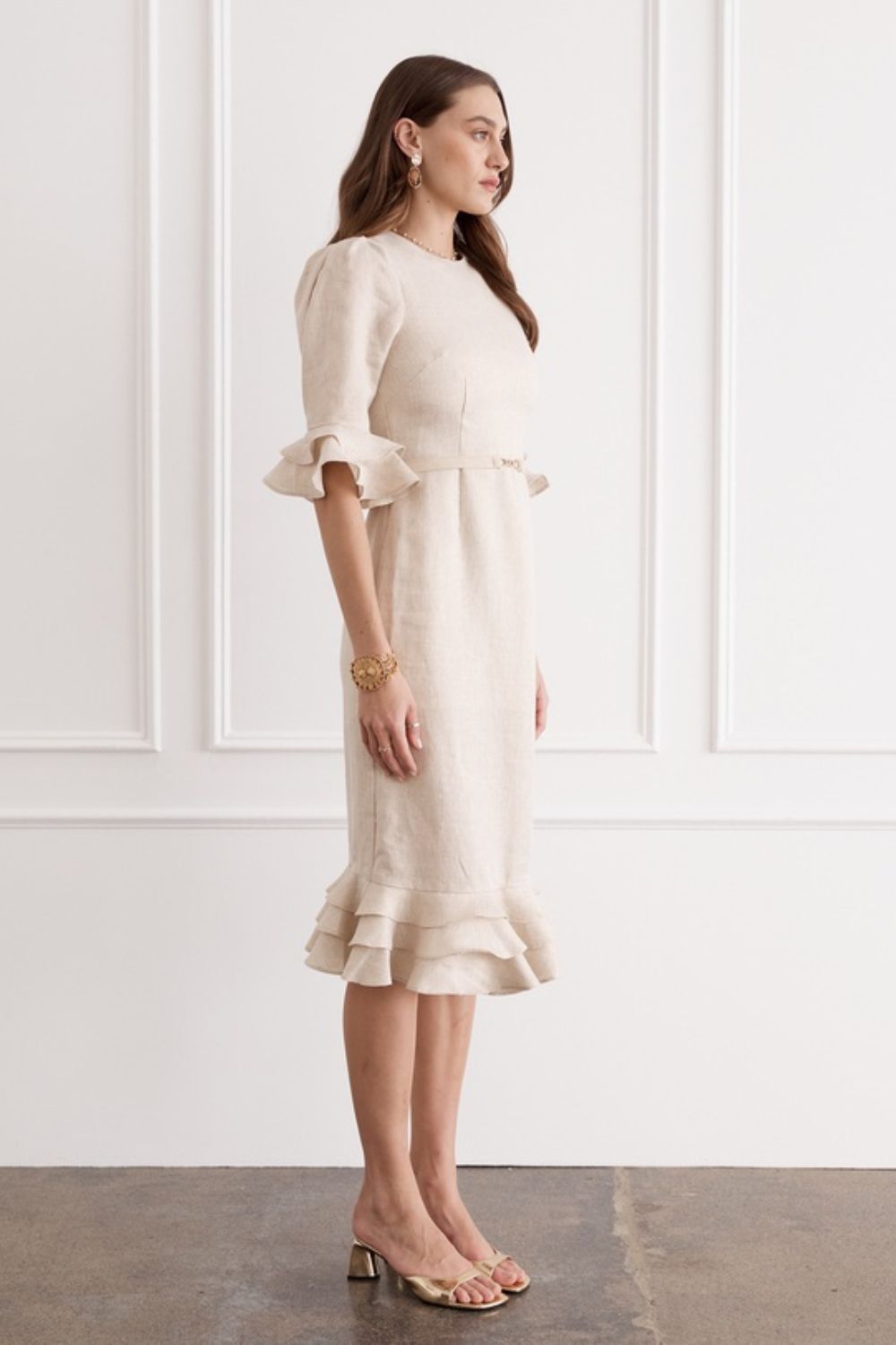Bec Midi Dress in Illuminee