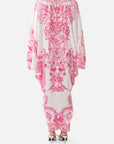 T Shape Long Kaftan in Livin La Vida Rosa