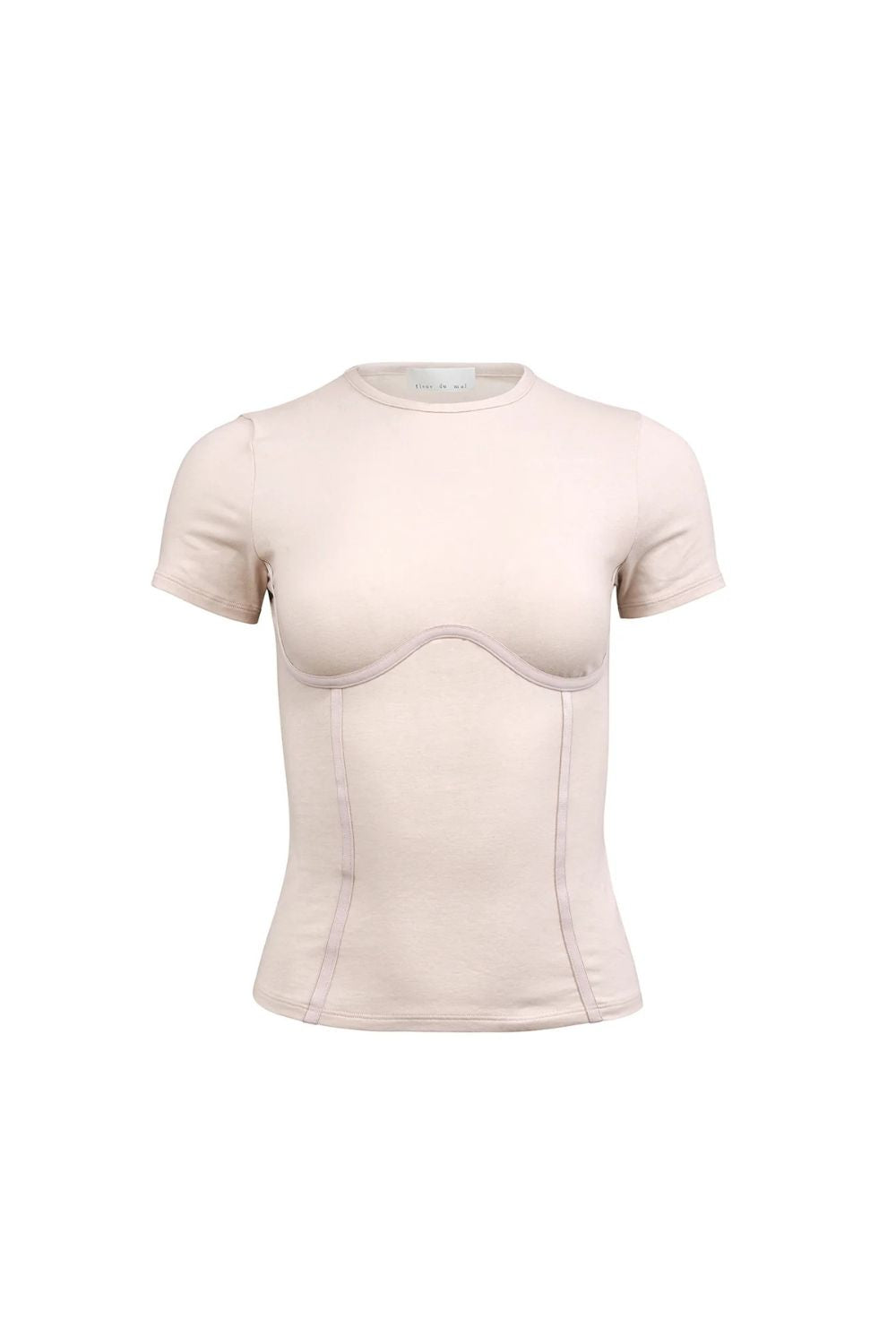Organic Cotton T-Shirt in Tahini