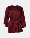 Angel Sleeve Robe in Blood Red