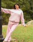 Snow Angel Sweatpants in Light Pink