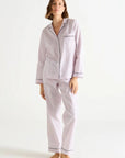 Essentiel Long Pj Set in Rose