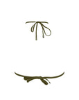 Ajourage Couture Triangle Bikini with Ties in Avocado