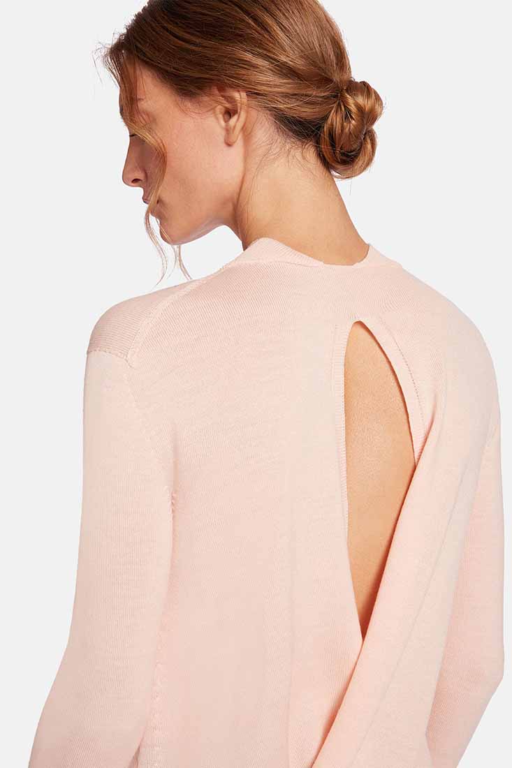 Wolford Aurora Fine Wool Pullover Size: XS, S, M Color: Pink Sky at Petticoat Lane  Greenwich, CT