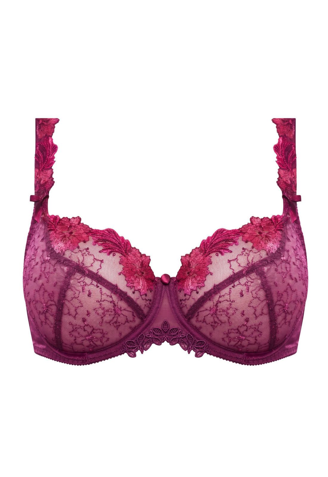 Clea Demi Cup Bra in Grenat