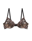 Lily Embroidered Demi Bra in Leopard Lily