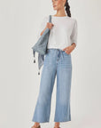 Lounge Denim Cropped Pant in Indigo