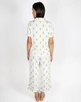 Pineapple Print Cropped Pajama Set
