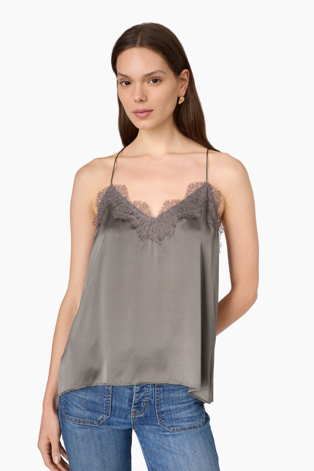 Racer Camisole in Gunmetal