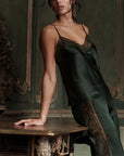 Midnight Whisper Cami and Pants Set in Mysterious Green