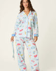 Sleep Mask Flannel Long PJ Set