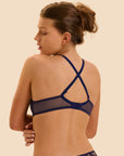 Passion Half-Cup Support Bra in Midnight