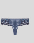 Intrigue Tanga Thong in Cinder Blue