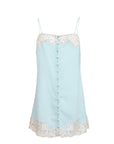 Juliet Lace Button Slip in Frosted Mint