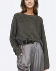 Niall Cashmere Sweater in Cinder