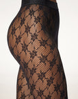 Rose Net Tights