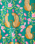 Green and Pink Cheetah Cami and Short PJ Set