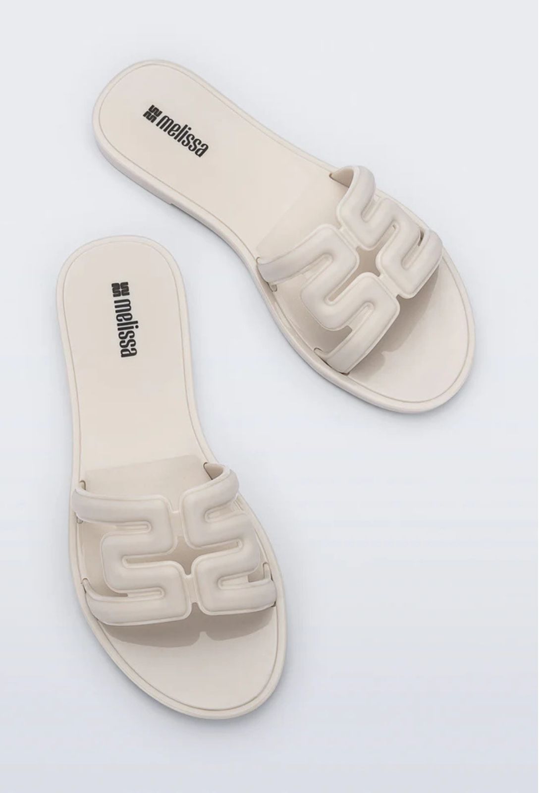 M Slide Sandal in Light Beige
