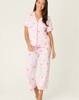 Pink Cocktails Short Sleeve and Pants PJ Set