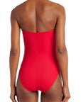 Tess Bandeau One Piece in Cherry
