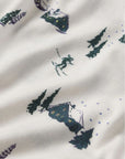 Gisele Shortie Printed PJ Set in Ski Chalet Ivory/Pine
