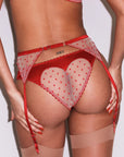 Amour Garter in Rouge