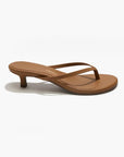 Julia Heeled Flip Flop in Camel