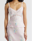 Lirena Top in Rosy Trellis