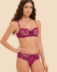 Passion Half-Cup Support Bra in Rose Desir