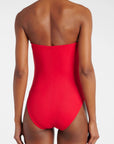 Tess Bandeau One Piece in Cherry