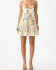 Tie Front Short Dress In the Call of Catalonia