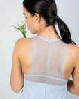 Nora Racerback Chemise in Ice Melt