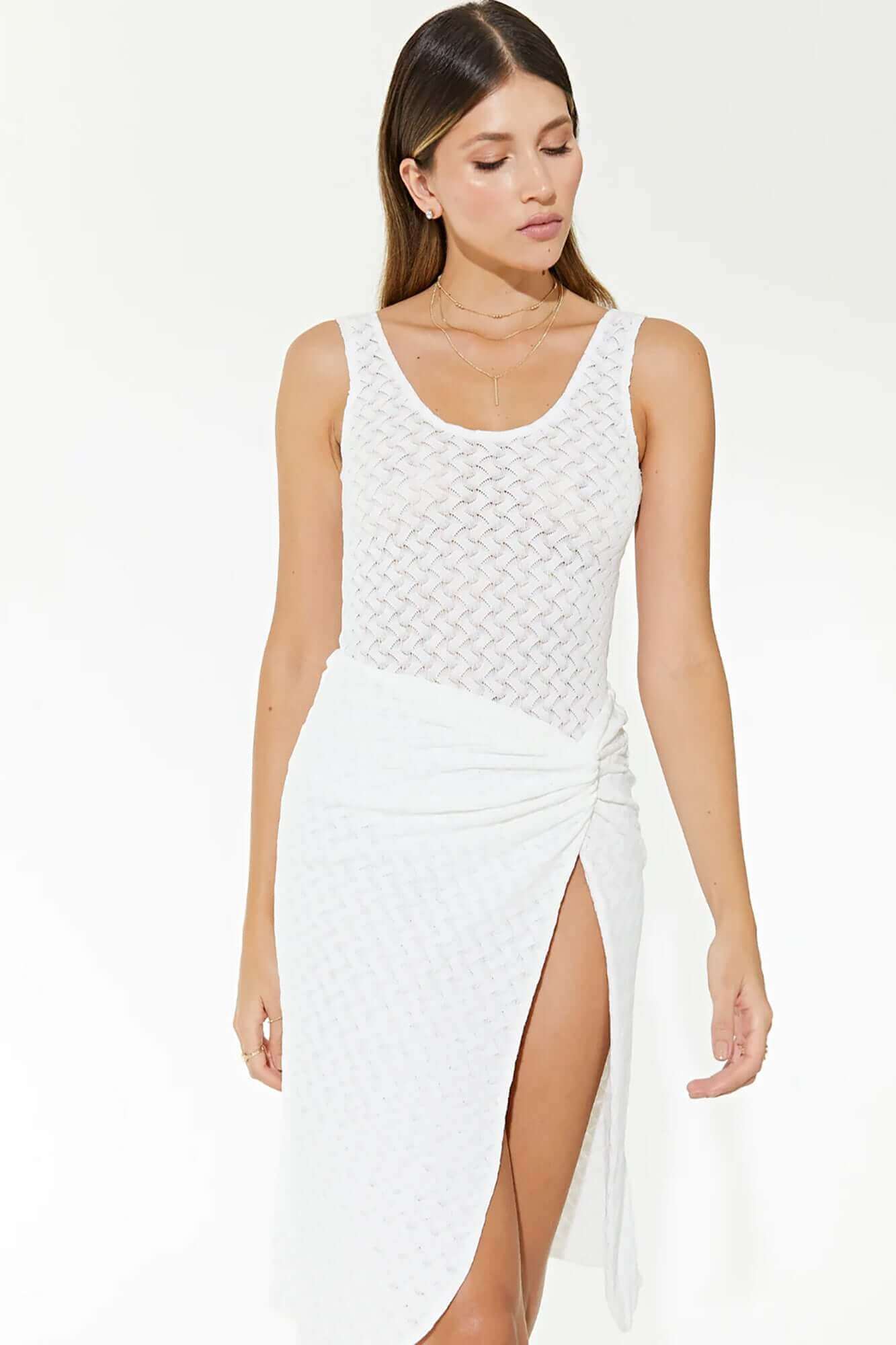 Pacifica Midi Skirt in White