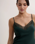 Midnight Whisper Cami and Shorts Set in Mysterious Green