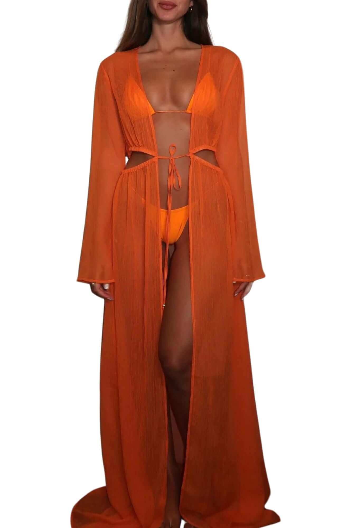 Scarlett Dress in Royal Orange