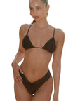 Jasmin Bikini in Dark Brown