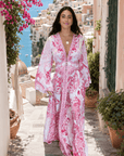 Kimono Sleeve Dress in Livin La Vida Rosa