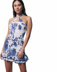 Lexy Short Dress in Surf Blue