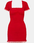 Esca Dress in Crimson Red