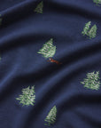 Gisele Printed Relaxed Short PJ Set in Forest Pine Navy/Ivory
