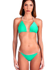 Shelley Bikini Set in Malachite/White Reversible