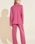 Gisele Long PJ Set in Raspberry/Ivory