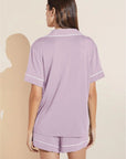 Gisele Relaxed Short PJ Set in Lavender/Ivory