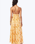 Dorinda Crinkle Chiffon Dress in Golden Hour