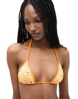 Nick Top with Dove Bottom in Marigold Gingham
