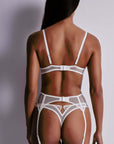 Hypnolove Suspender Belt in Gold Feather