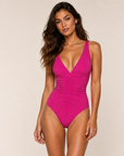 Smart V-Neck One Piece in Primrose